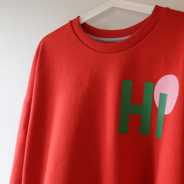 HI-Sweater ROT-GRÜN-ROSA