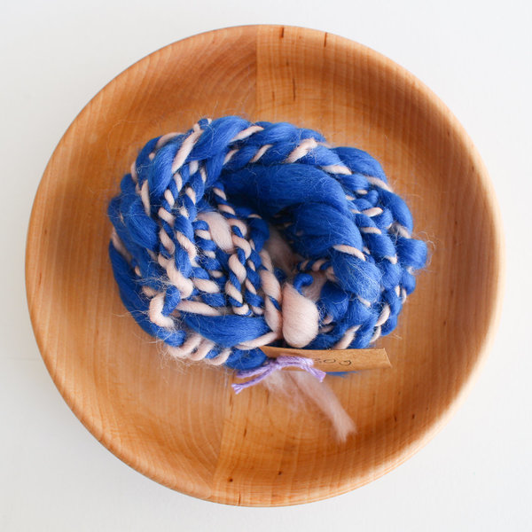 Unperfektes Art Yarn rosa/blau 30g