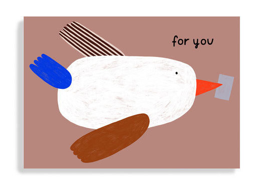 Postkarte FOR YOU BIRD
